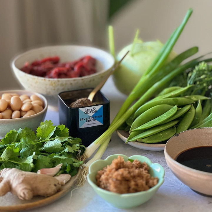 Økologisk Seven Pepper Crush – peber med varme, dybde og masser af karakter.