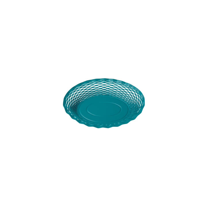 Elegant rund brødkurv i lakeret stål – fransk design til dit bord.