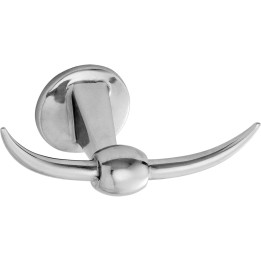 Skøn dobbelt krog i rustfrit stål fra den svenske designer Bengt Ek.