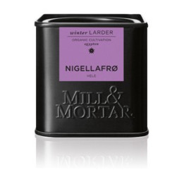 Mill og Mortar økologiske nigellafrø.