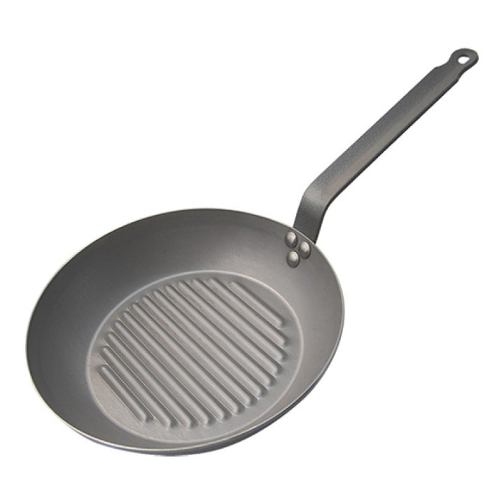 De Buyer grillpande i jern uden belægning.