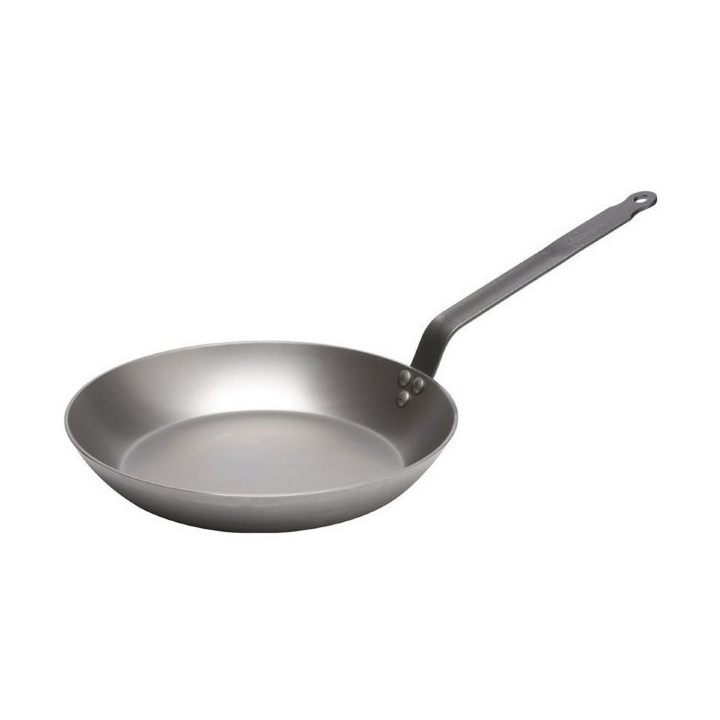 De Buyer stegepande i jern. 24 cm.