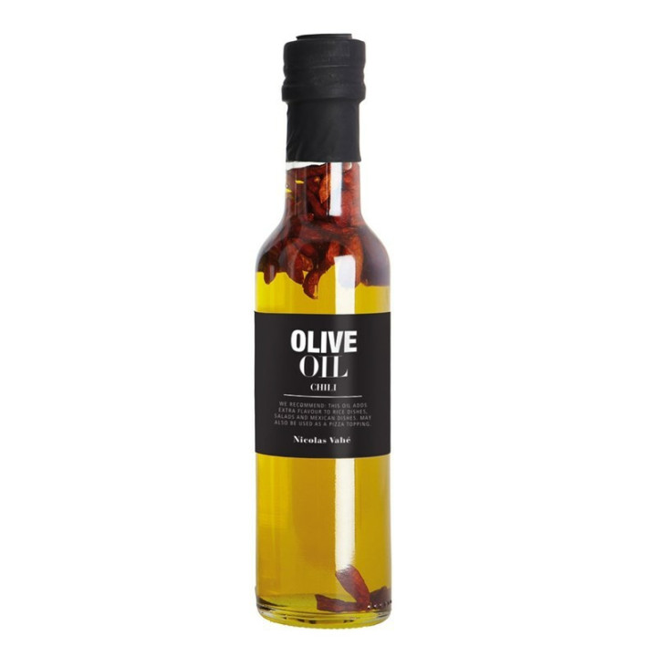 Nicolas Vahé delikatesser. Olivenolie med chili.