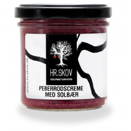 Hr. Skov peberrodscreme med solbær.