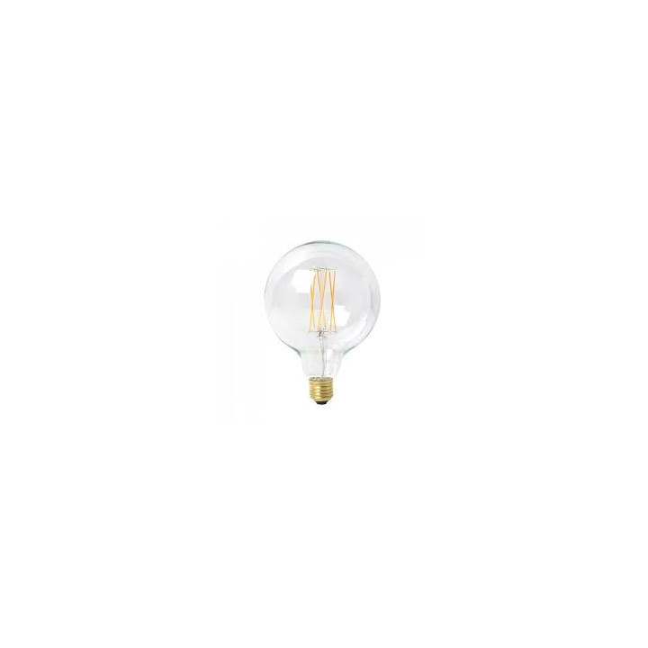 Loftslampe med stor pære.