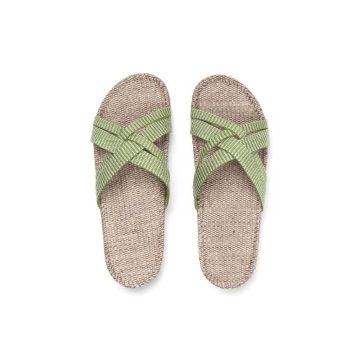 Shangies sandaler. Green Leaves.