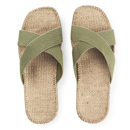 Shangies sandaler til mænd. Oliven. Unisex model.