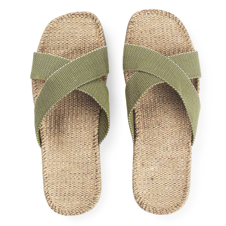 Shangies sandaler til mænd. Oliven. Unisex model.