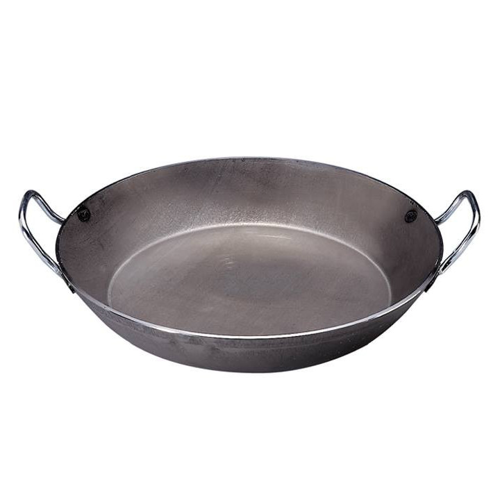 De Buyer stegepande i jern. 28 cm. 2 øre.