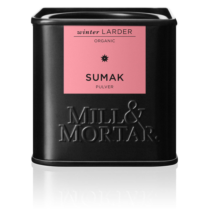 Mill og Mortar sumak. Økologisk.