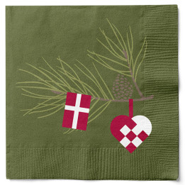 Jule servietter skal der til når julebordet skal dækkes.