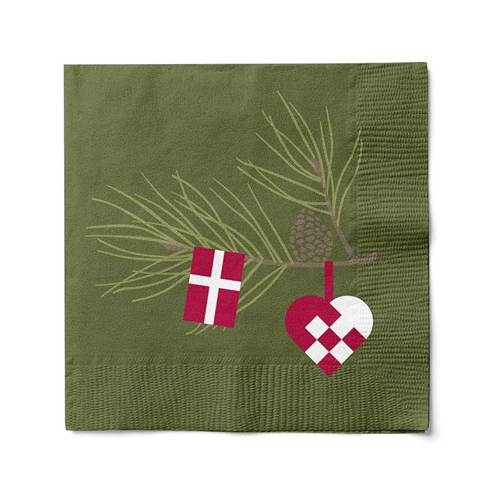 Jule servietter skal der til når julebordet skal dækkes.