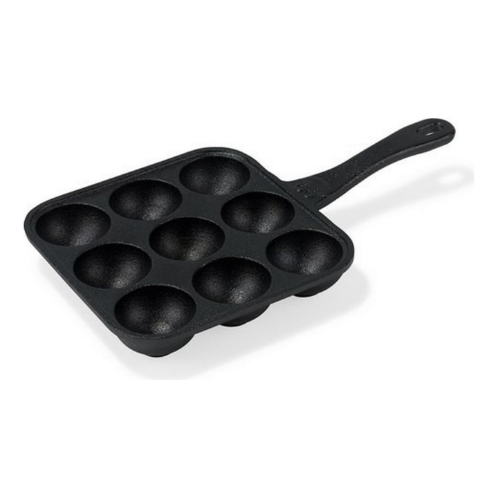 Æbleskivepande som virker på alle typer komfur, også induktion.