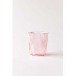 Paveau vandglas med riller i farven Pink.