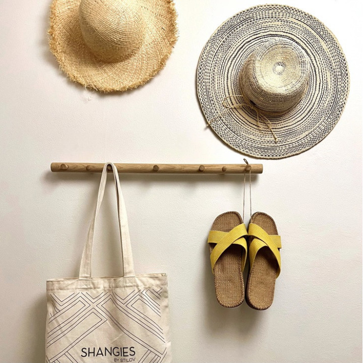 Skønne sandaler fra danske Shangies i de rene naturmaterialer.
