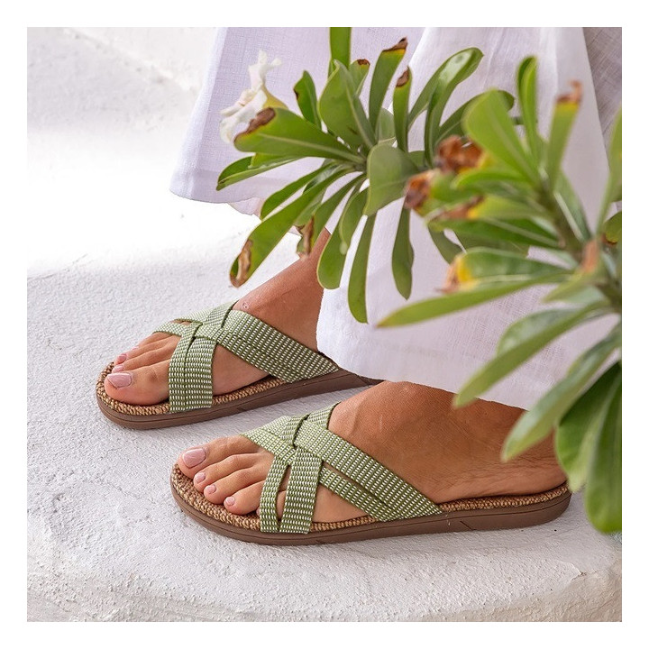 Shangies sandaler lysegrøn.