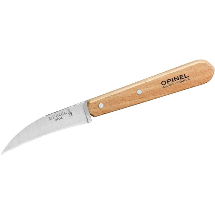 Opinel grøntsagskniv med træskaft.