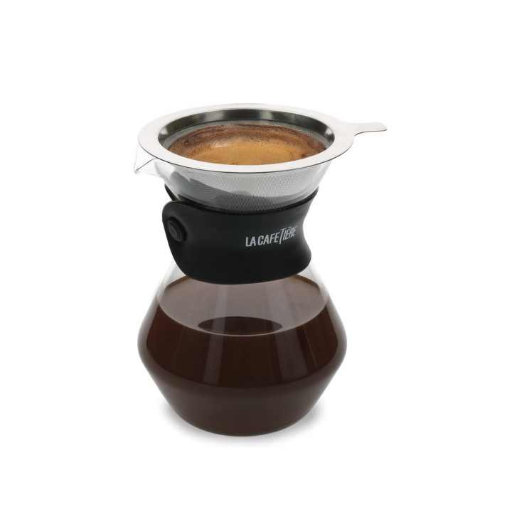 lille kaffekande med kaffetragt og kaffefilter.