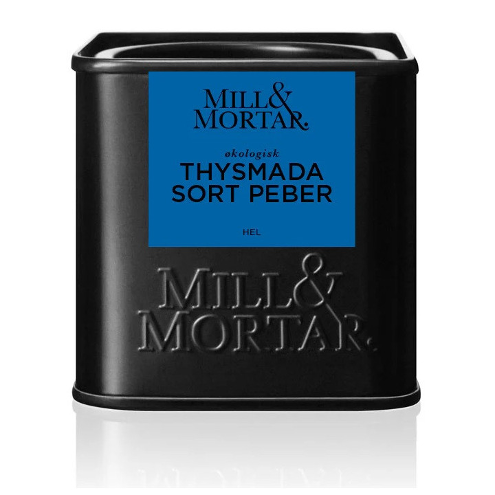 Mill og Mortar sort peber. Thysmada
