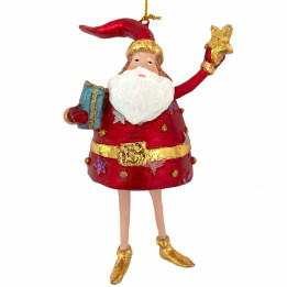 Dansk designet håndlavet julepynt med sjove julefigurer.