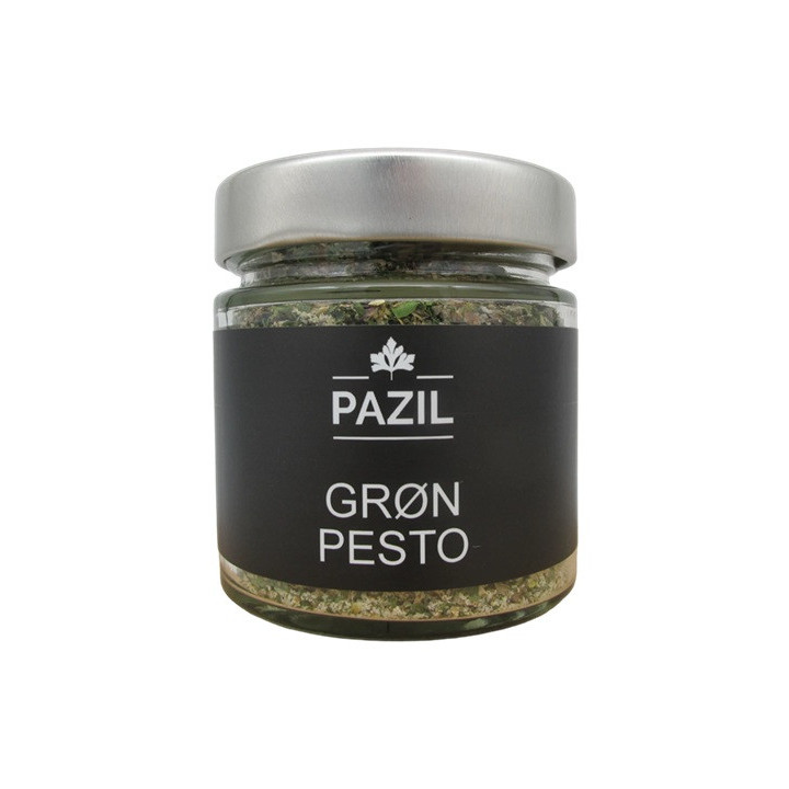 Grøn pesto fra danske Pazil.